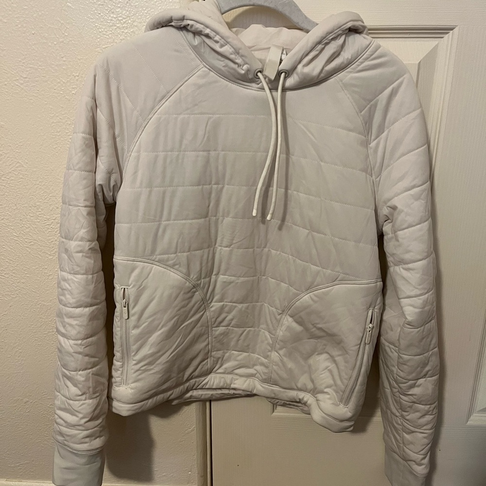 Lululemon down hoodie, bone color, size 4